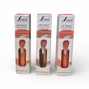 Sormé Lip Thick Plumping Lip Gloss Bundle (3) Blink Unveil